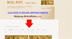 Desktop Screenshot of mahjongbritishrules.com