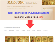 Tablet Screenshot of mahjongbritishrules.com